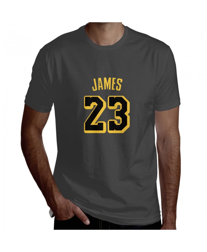 Lebron James 10 Men's Short Sleeve T-Shirt LeBron James Lakers Deep Heather