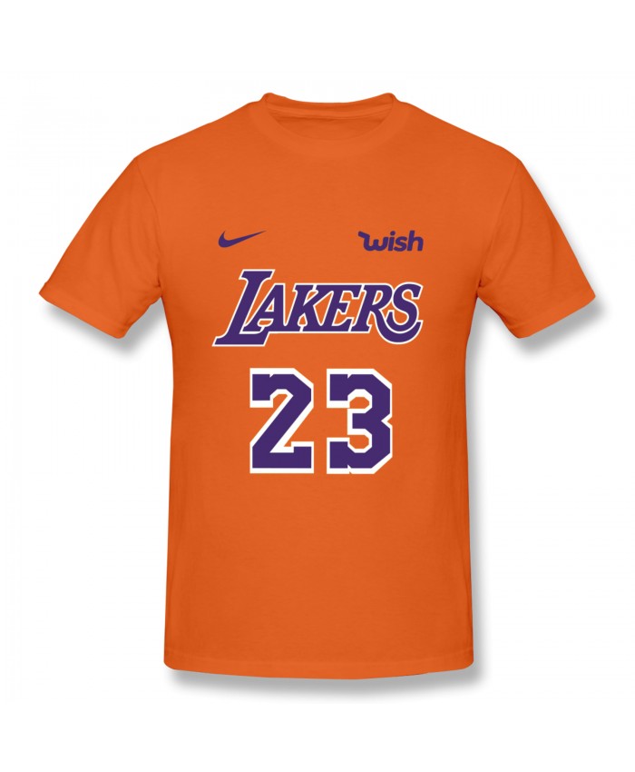 Lebron James Daryl Morey Men's Basic Short Sleeve T-Shirt LeBron Lakers 23 Orange
