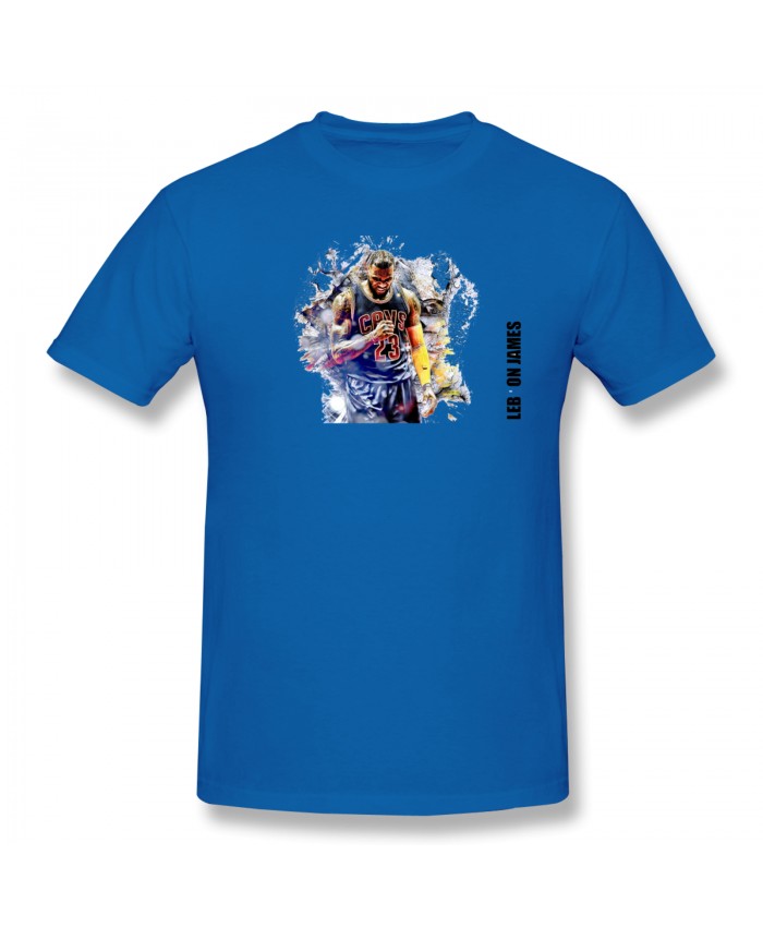 Lebron James Luka Doncic Men's Basic Short Sleeve T-Shirt LeBron James Blue