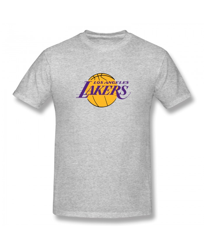 Lebron James Shop Men's Basic Short Sleeve T-Shirt LeBron's Lakers Gray