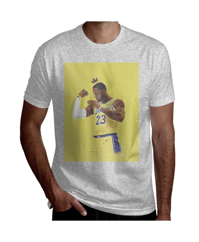 Lebron James Warriors Men's Short Sleeve T-Shirt The.King.LeBronJames Gray