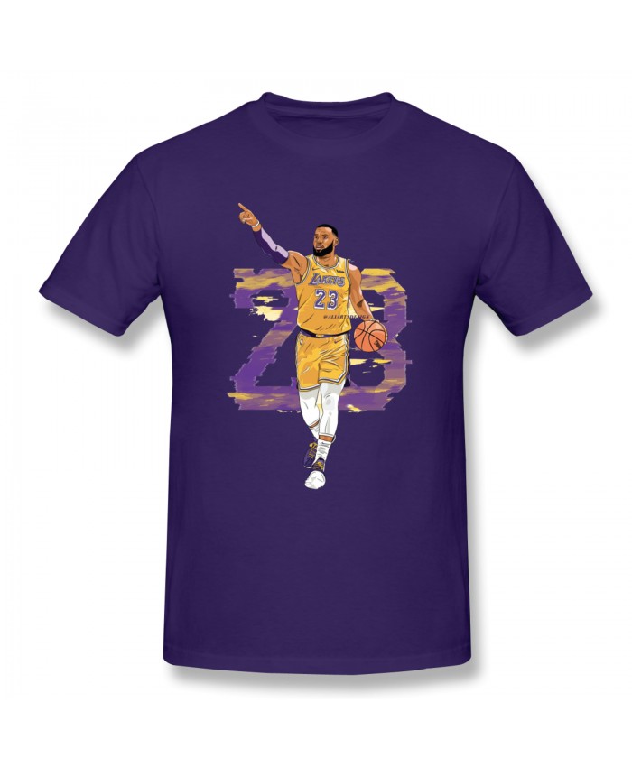 Lebron Reddit Men's Basic Short Sleeve T-Shirt Lebron James Purple