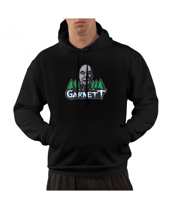 Lifetime Basketball Hoop Men's hoodie Kevin Garnett Logo Black