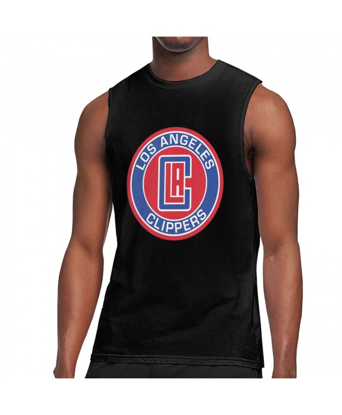 Los Angeles Clippers Paul Snyder Men's Sleeveless T-Shirt Los Angeles Clippers LAC Black