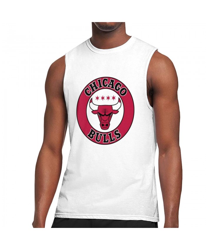 Louisville Basketball Men's Sleeveless T-Shirt Chicago Bulls CHI White