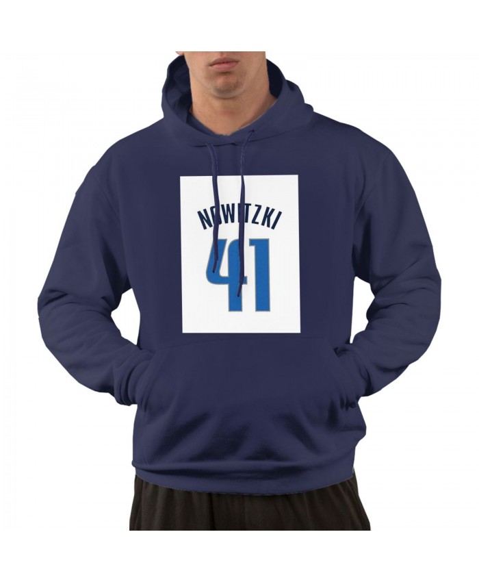 Loyola Md Basketball Men's hoodie Dirk Nowitzki Logo Navy