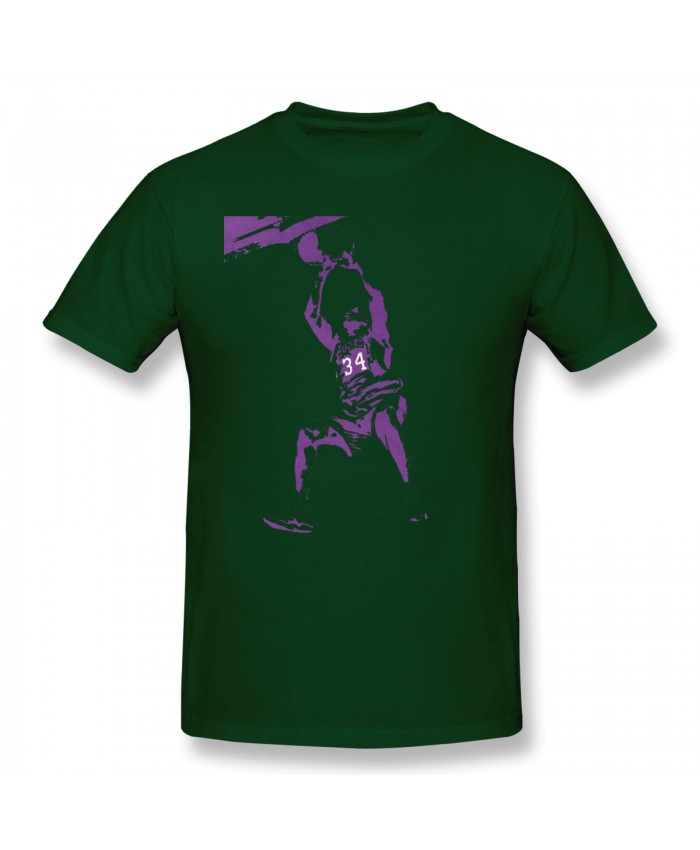 Luke Maye Men's Basic Short Sleeve T-Shirt Shaquille O'Neal Forest Green