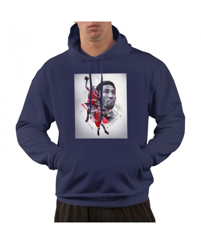 Magic Johnson Men's hoodie NBA Retro On Behance - Scottie Pippen Navy