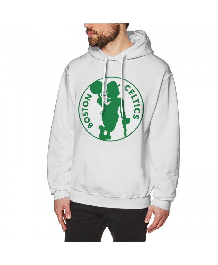 Makur Maker Men's Hoodie Sweatshirt Boston Celtics CEL White