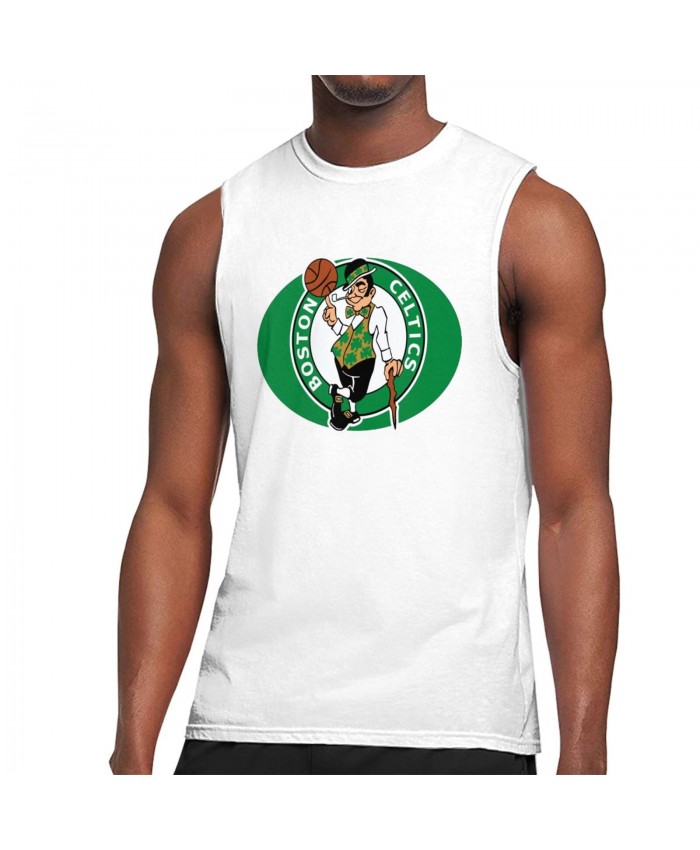 Marshall Basketball Men's Sleeveless T-Shirt Boston Celtics CEL White