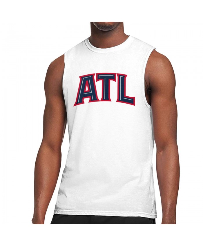 Maya Moore Men's Sleeveless T-Shirt Atlanta Hawks ATL White