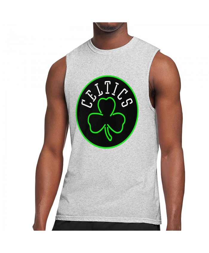 Maya Moore Men's Sleeveless T-Shirt Boston Celtics CEL Gray