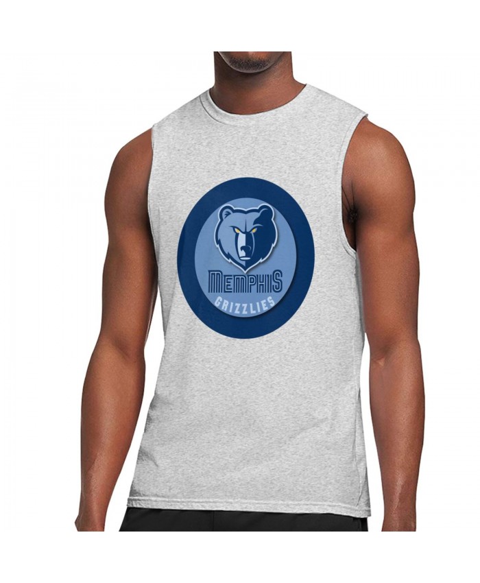 Memphis Grizzlies Conference Men's Sleeveless T-Shirt Memphis Grizzlies NBA Gray
