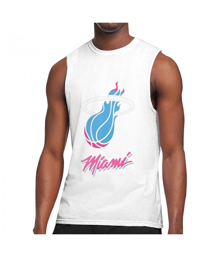 Miami Heat 9 Men's Sleeveless T-Shirt NBA - L'édition City Du Maillot Des Miami Heat White