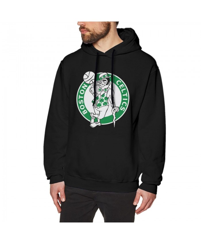 Michigan State Basketball Men's Hoodie Sweatshirt Boston Celtics CEL Black