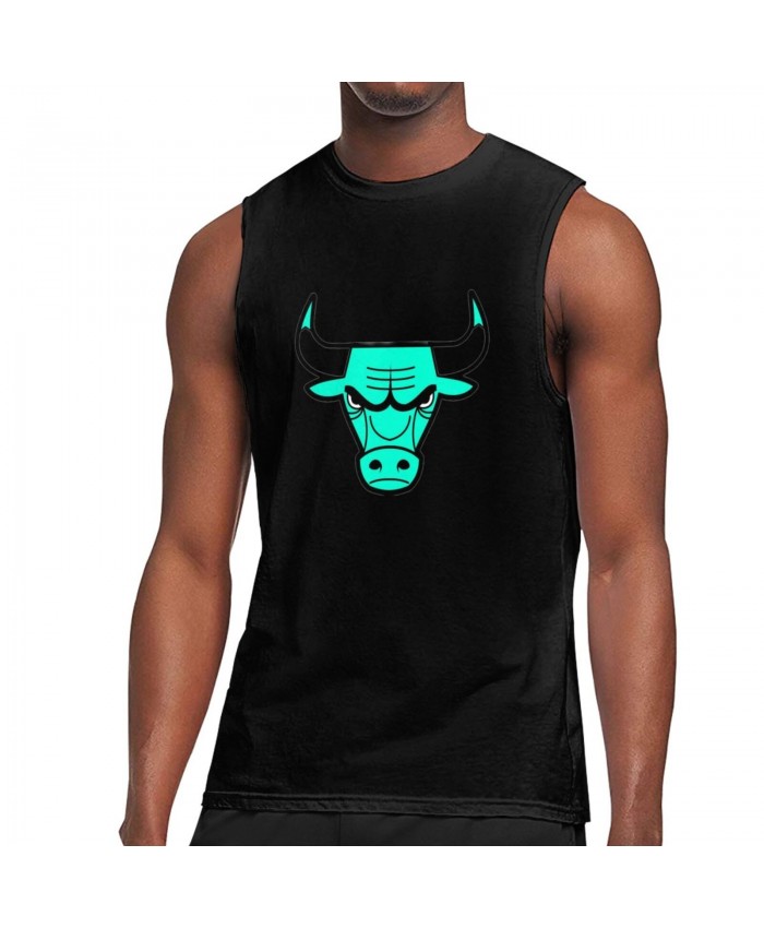 Michigan Wolverines Basketball Men's Sleeveless T-Shirt Chicago Bulls CHI Black