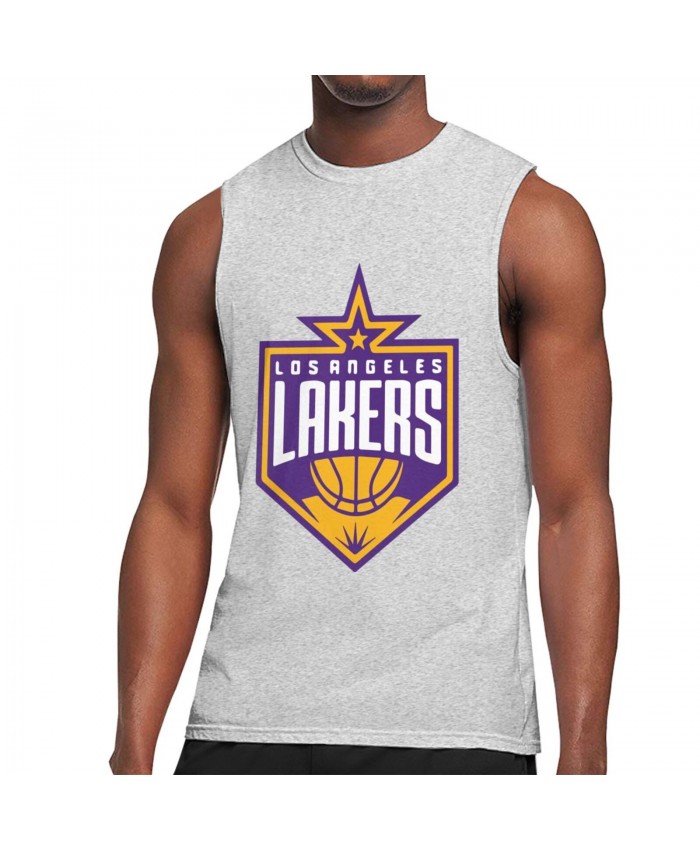 Mick Cronin Men's Sleeveless T-Shirt Los Angeles Lakers LAL Gray