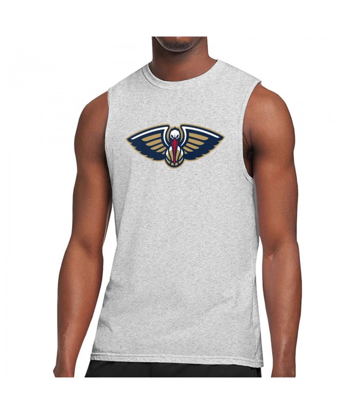 Mikey Williams Men's Sleeveless T-Shirt New Orleans Pelicans Gray