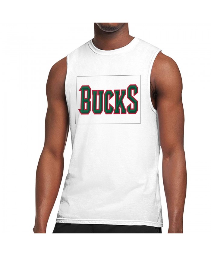 Milwaukee Bucks Divincenzo Men's Sleeveless T-Shirt Milwaukee Bucks MIL White