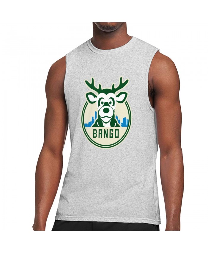 Milwaukee Bucks George Hill Men's Sleeveless T-Shirt Milwaukee Bucks MIL Gray