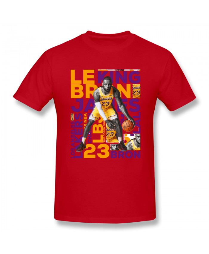 Milwaukee Nba Men's Basic Short Sleeve T-Shirt NBA Artwork Lebron James On Behance Red