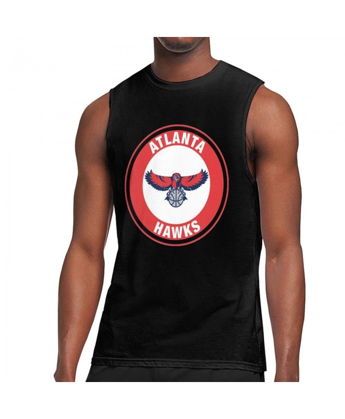 Mississippi State Basketball Men's Sleeveless T-Shirt Atlanta Hawks ATL Black
