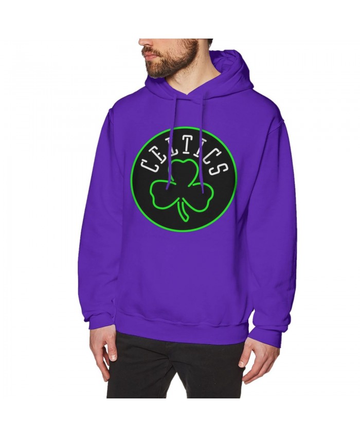 Mizzou Basketball Men's Hoodie Sweatshirt Boston Celtics CEL Purple