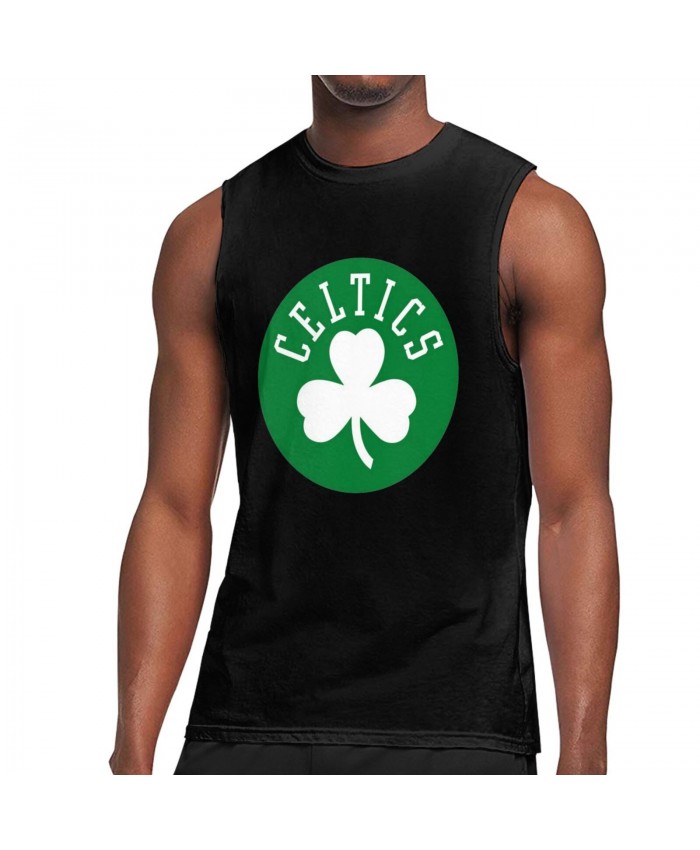Mookie Blaylock Men's Sleeveless T-Shirt Boston Celtics CEL Black