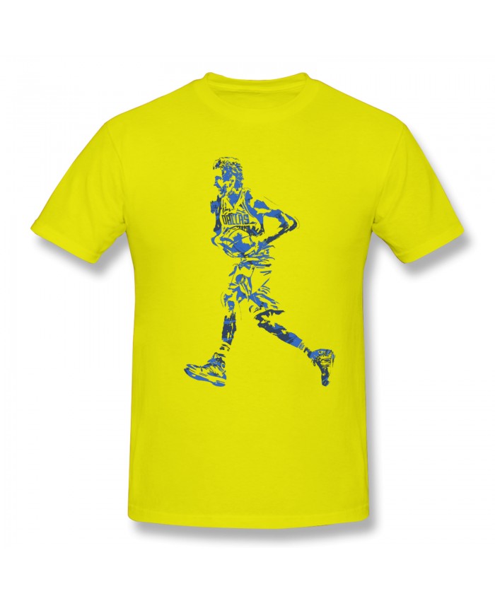 Mvp Dirk Nowitzki Men's Basic Short Sleeve T-Shirt Dirk Nowitzki Yellow