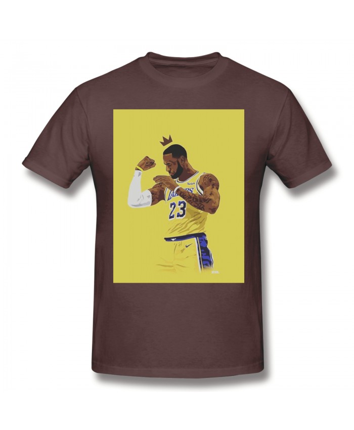 Nba 2020 To 2021 Schedule Men's Basic Short Sleeve T-Shirt The.King.LeBronJames Coffee