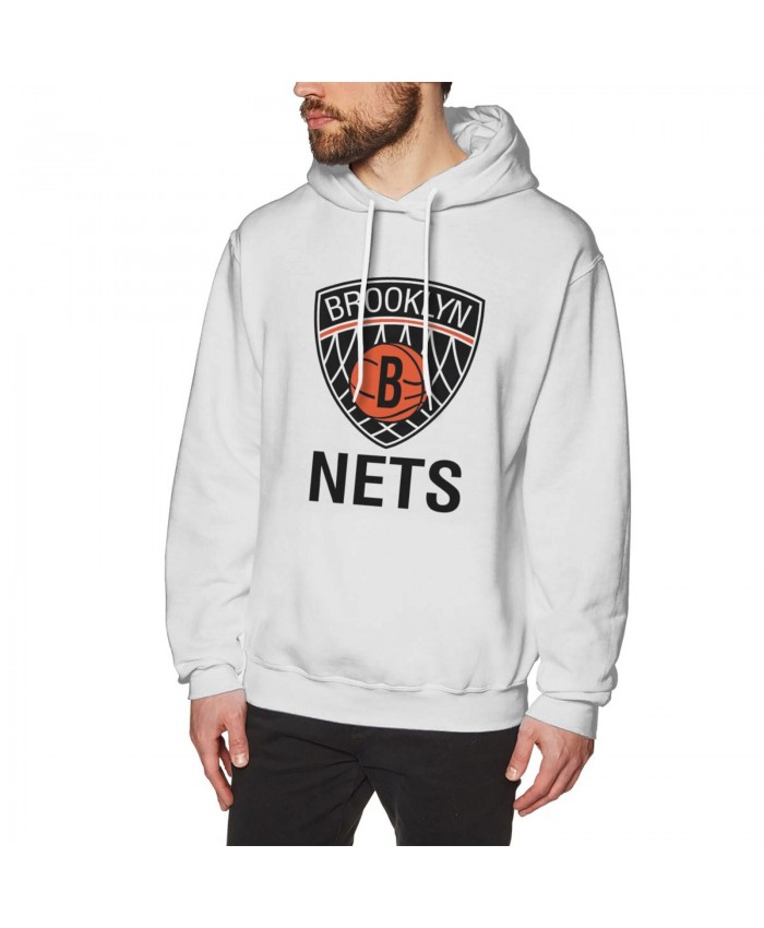 Nba 2K13 Men's Hoodie Sweatshirt Brooklyn Nets BKN White