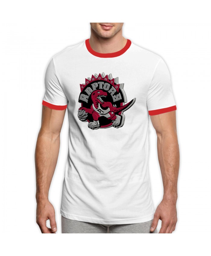 Nba 2K15 Men's Ringer T-Shirt Toronto Raptors TOR Red