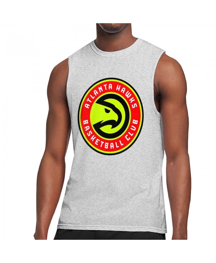Nba App Men's Sleeveless T-Shirt Atlanta Hawks ATL Gray
