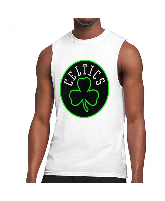 Nba Basketball Men's Sleeveless T-Shirt Boston Celtics CEL White