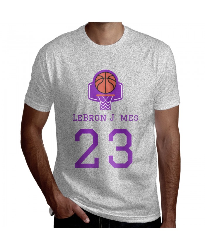 Nba Finals Winners Men's Short Sleeve T-Shirt LeBron Lakers 23 Gray