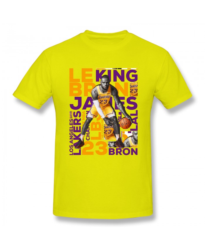 Nba Miami Heat Men's Basic Short Sleeve T-Shirt NBA Artwork Lebron James On Behance Yellow