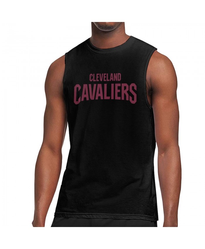 Nba On Abc Men's Sleeveless T-Shirt Cleveland Cavaliers CLE Black
