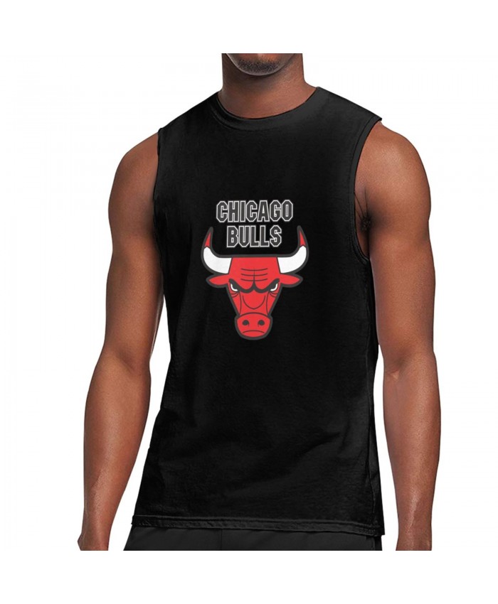 Nba Playoff Brackets Men's Sleeveless T-Shirt Chicago Bulls CHI Black