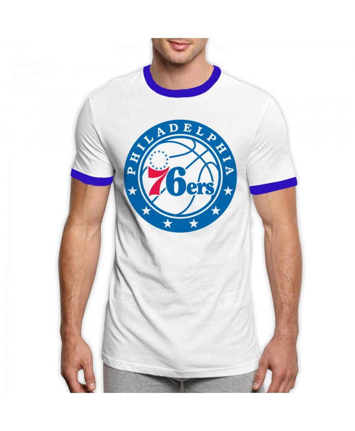 Nba Update Men's Ringer T-Shirt Philadelphia 76ers PHI Blue