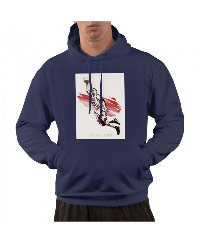 Nc State Basketball Men's hoodie Scottie Pippen NBA Basketball Navy