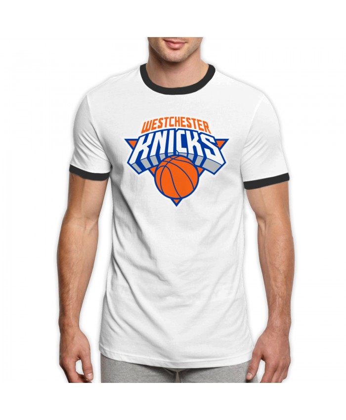 New York Knicks Chris Paul Men's Ringer T-Shirt New York Knicks NYN Black