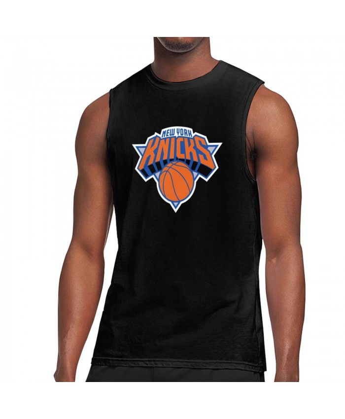 New York Knicks New York Knicks Men's Sleeveless T-Shirt New York Knicks NYN Black