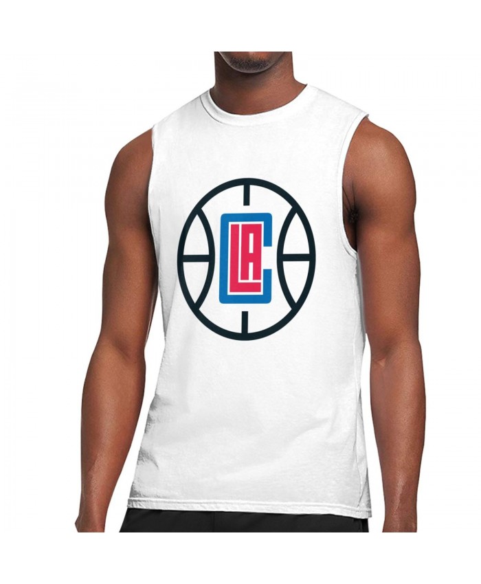 Next Clippers Men's Sleeveless T-Shirt Los Angeles Clippers LAC White