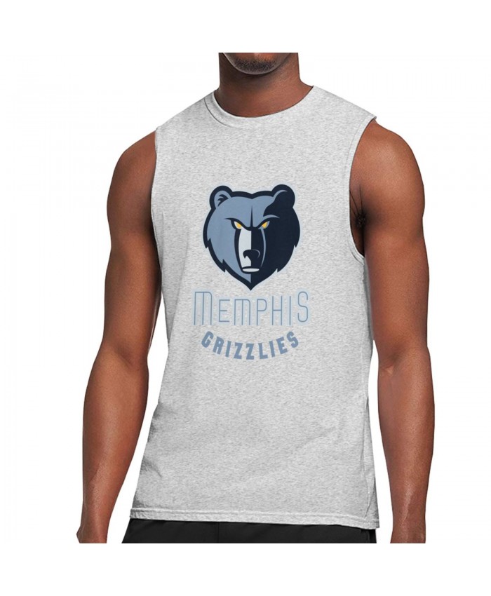 Nfl Free Agents 2021 Men's Sleeveless T-Shirt Memphis Grizzlies Logo Gray