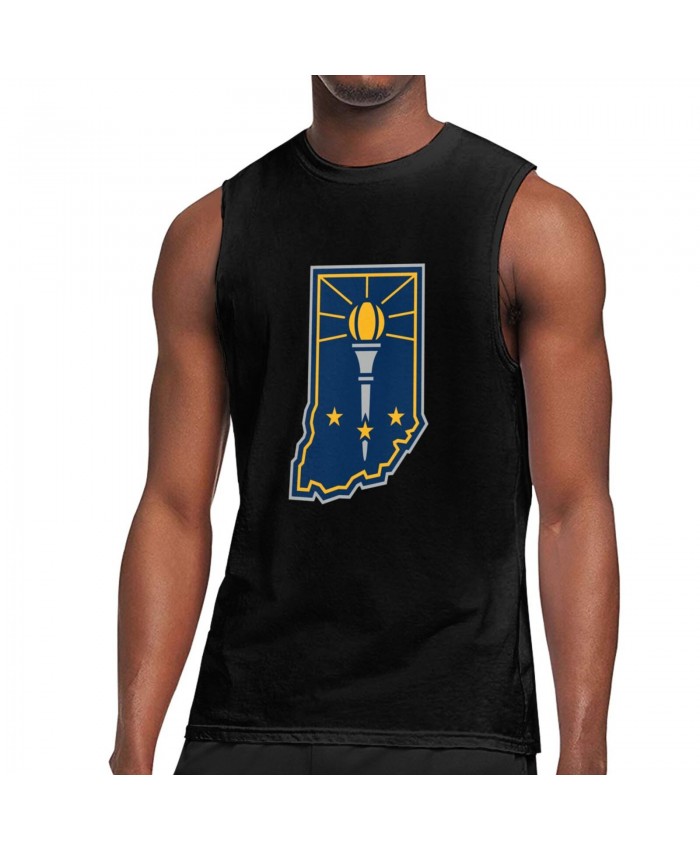 Nhl 21 Men's Sleeveless T-Shirt Indiana Pacers Alternate Logo Black