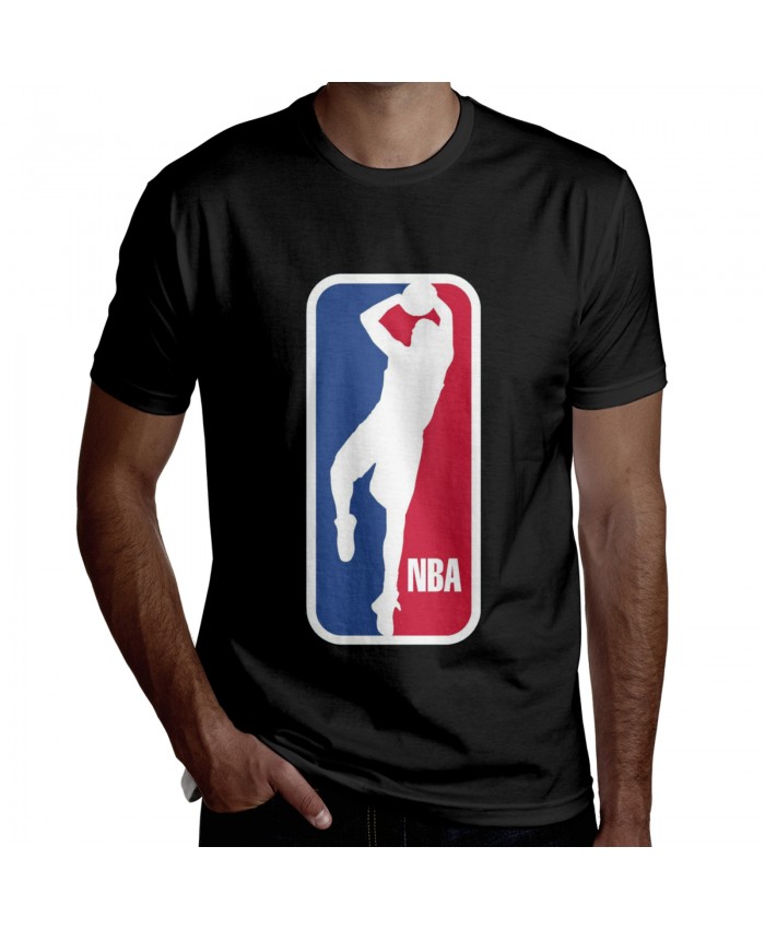 North Carolina Tar Heels Men'S Basketball Men's Short Sleeve T-Shirt Dirk Nowitzki As The NBA Logo Black