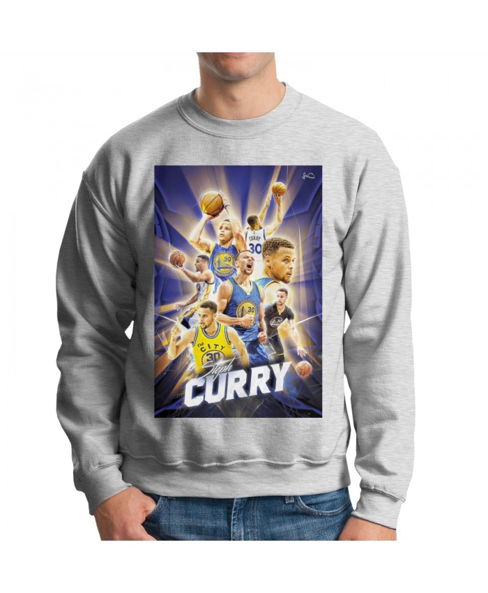 Nova Basketball Men's crew neck hoodie Stephen Curry Gray