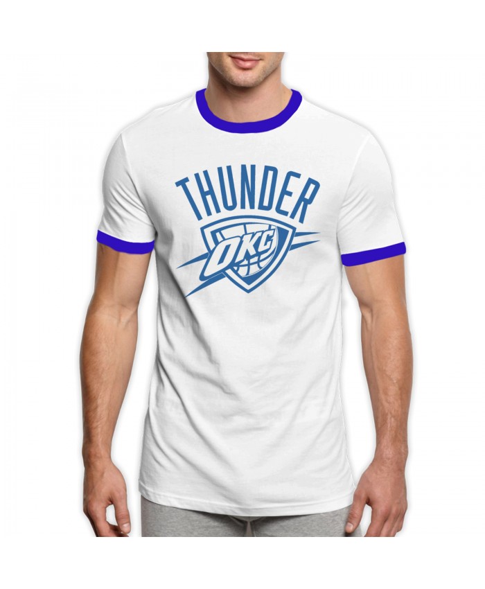 Oklahoma City Thunder 2009 Men's Ringer T-Shirt Oklahoma City Thunder OKC Blue
