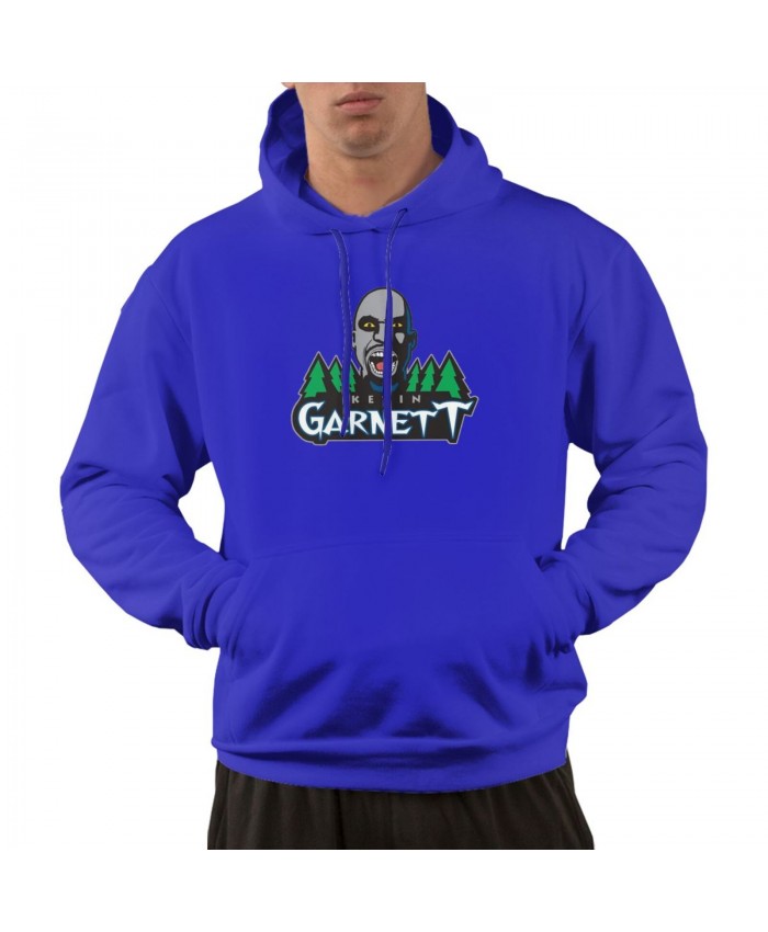 Opal Kevin Garnett Men's hoodie Kevin Garnett Logo Blue