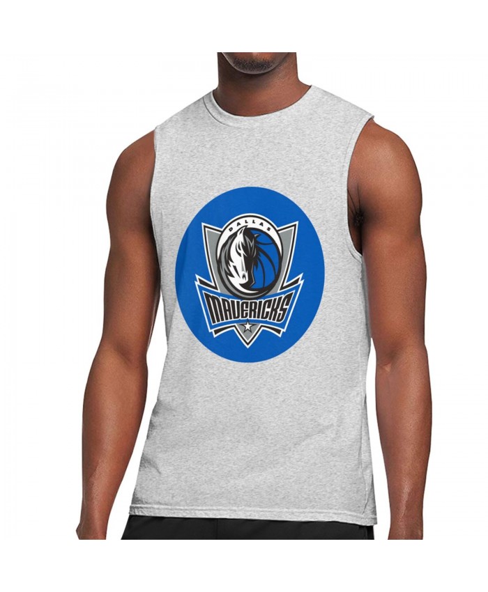 Oregon Basketball Men's Sleeveless T-Shirt Dallas Mavericks Gray